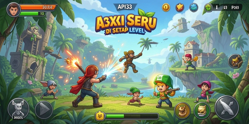 Tampilan gameplay seru dalam API33 yang menegangkan.
