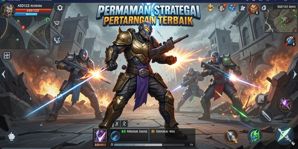 Tampilan menyerang intens di gameplay ASD123.