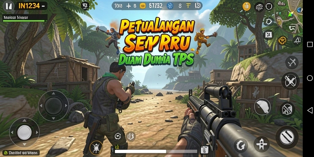 Screenshot dari gameplay seru IN1234 di dunia TPS.