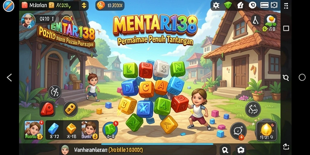 Tampilan gameplay MENTARI138 yang seru dan menantang teka-teki.