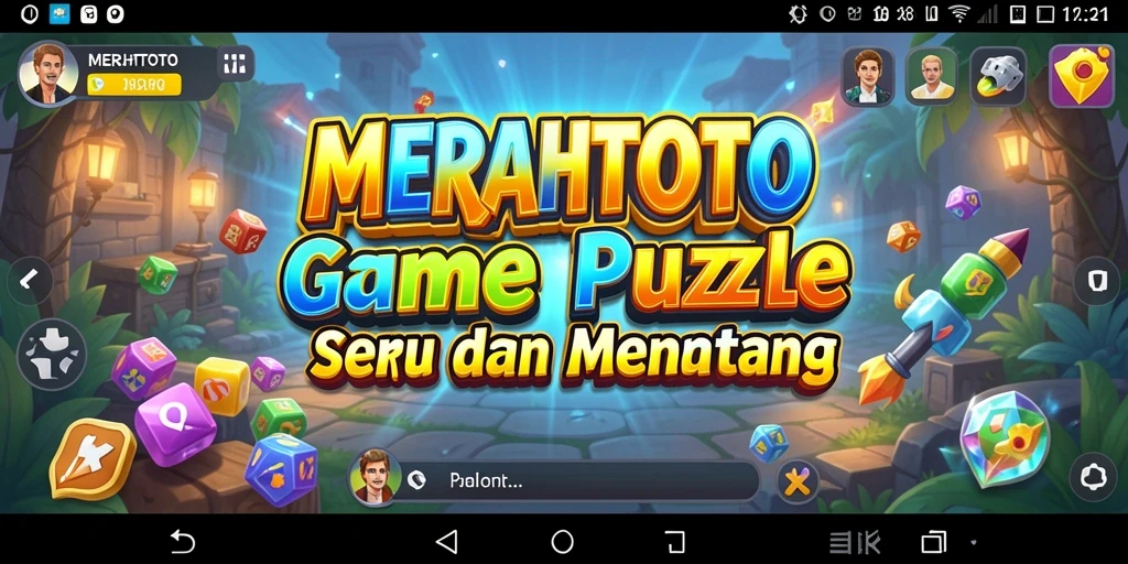 Screenshot gameplay MERAHTOTO menampilkan tantangan Puzzle yang seru.