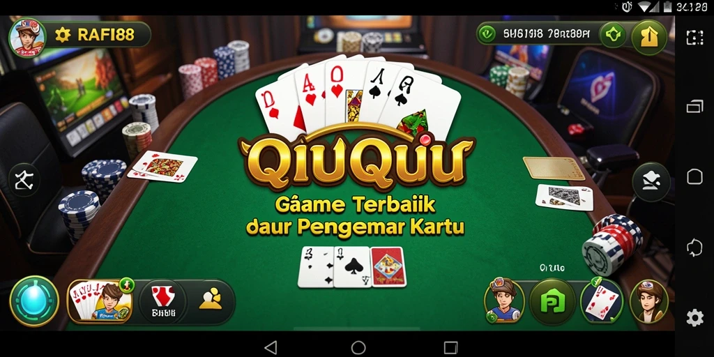 Tampilan gameplay QiuQiu yang seru dan menarik di RAFI88.