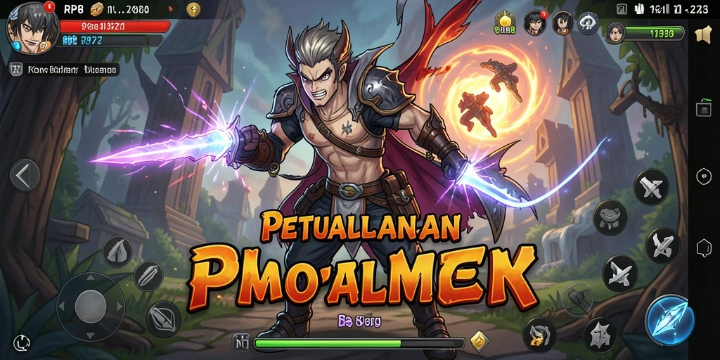 Tampilan aksi seru di RP8 dengan karakter anime favorit.