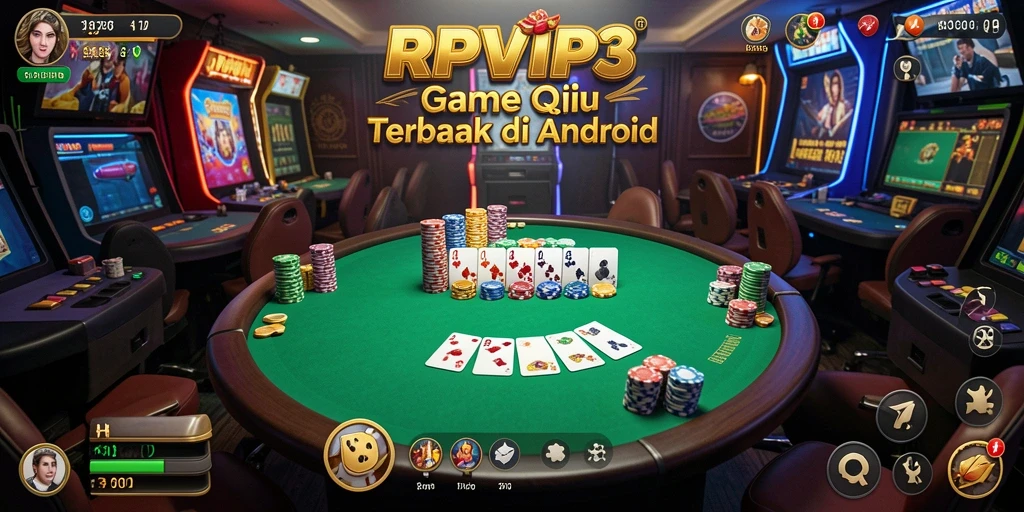 Screenshot utama RPVIP3 menampilkan gameplay seru QiuQiu.
